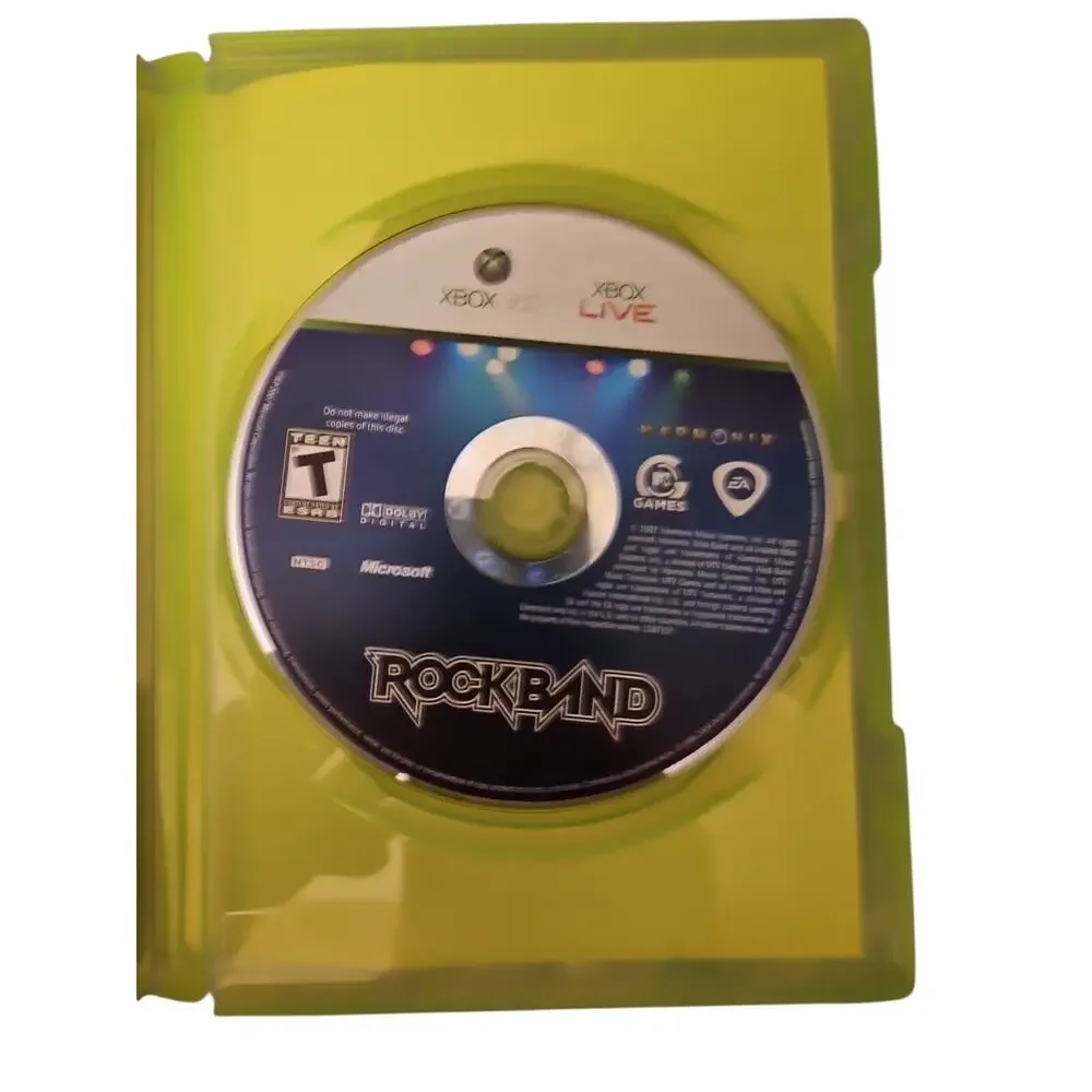 Rock Band (Microsoft Xbox 360, 2007) tested